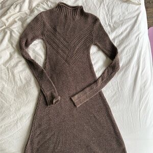 Brown Knit Dress